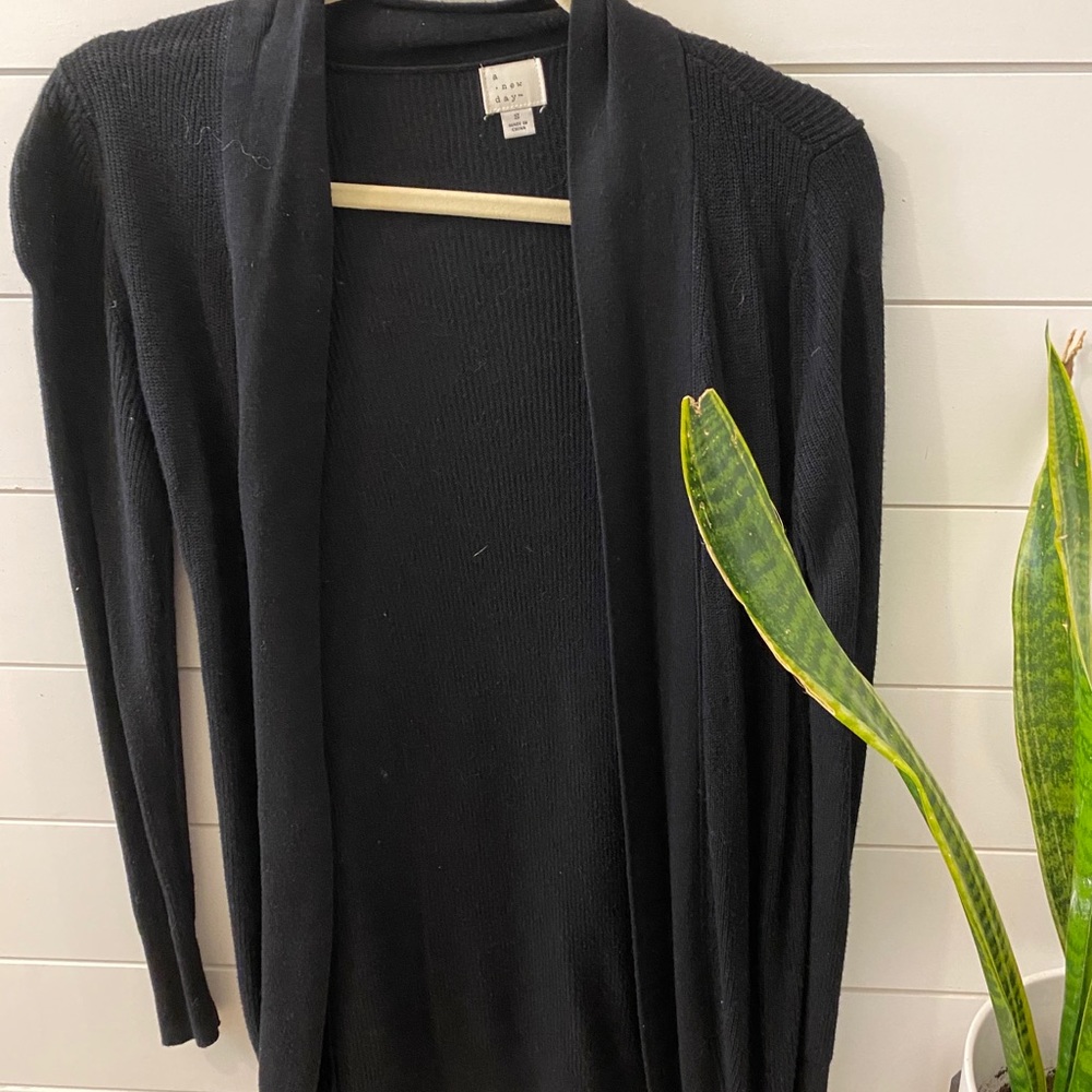 Black cardigan worn once